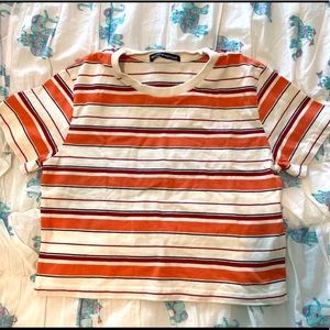 Pacsun-Brandy Melville Striped Crop Top